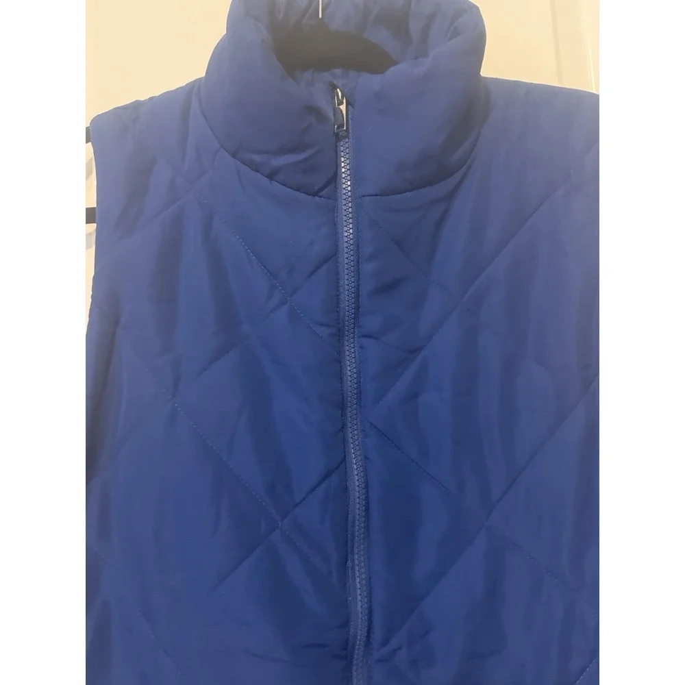 New York And Company‎ Women's Blue Puffer Vest Size L